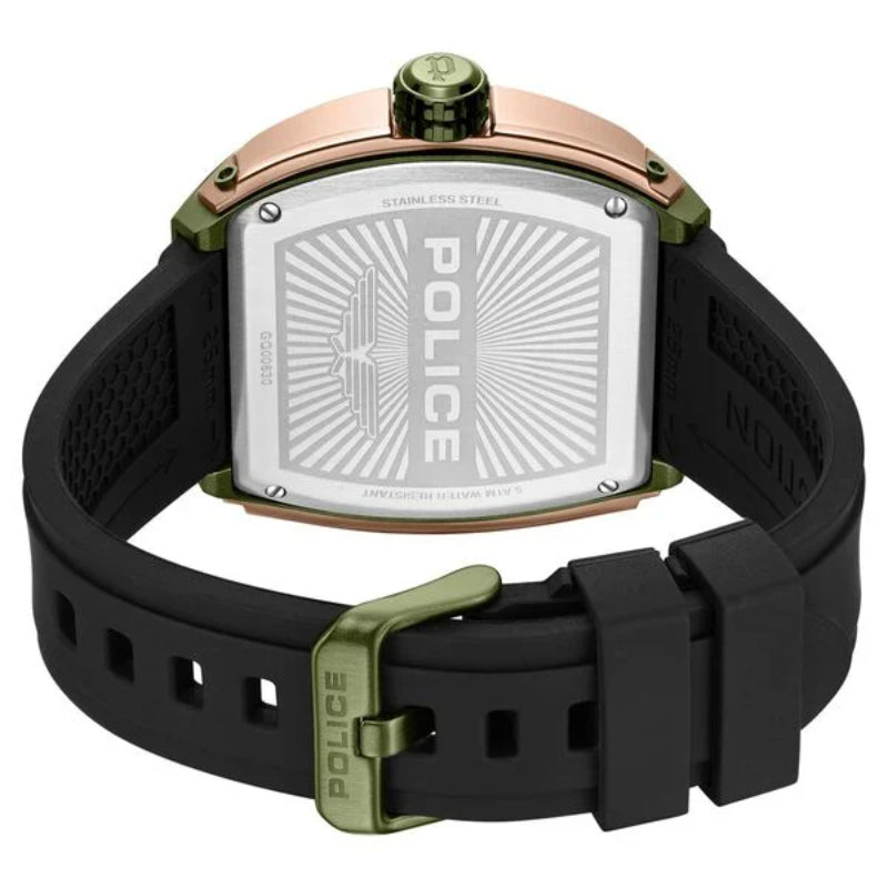 Police Flash Mens Rubber Watch