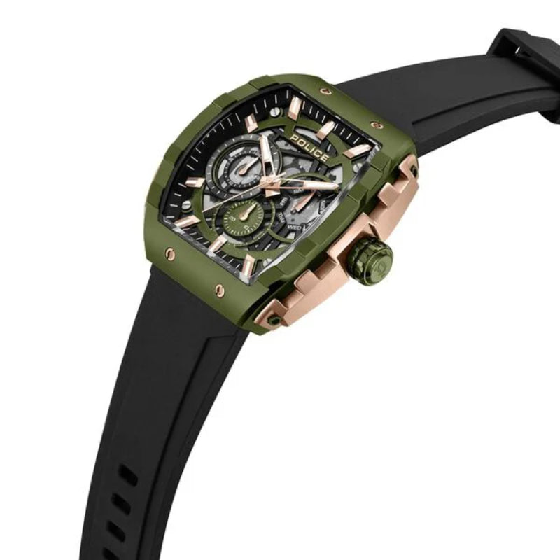 Police Flash Mens Rubber Watch