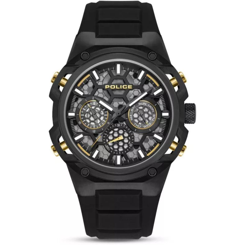 Police Challenger Mens Rubber Watch