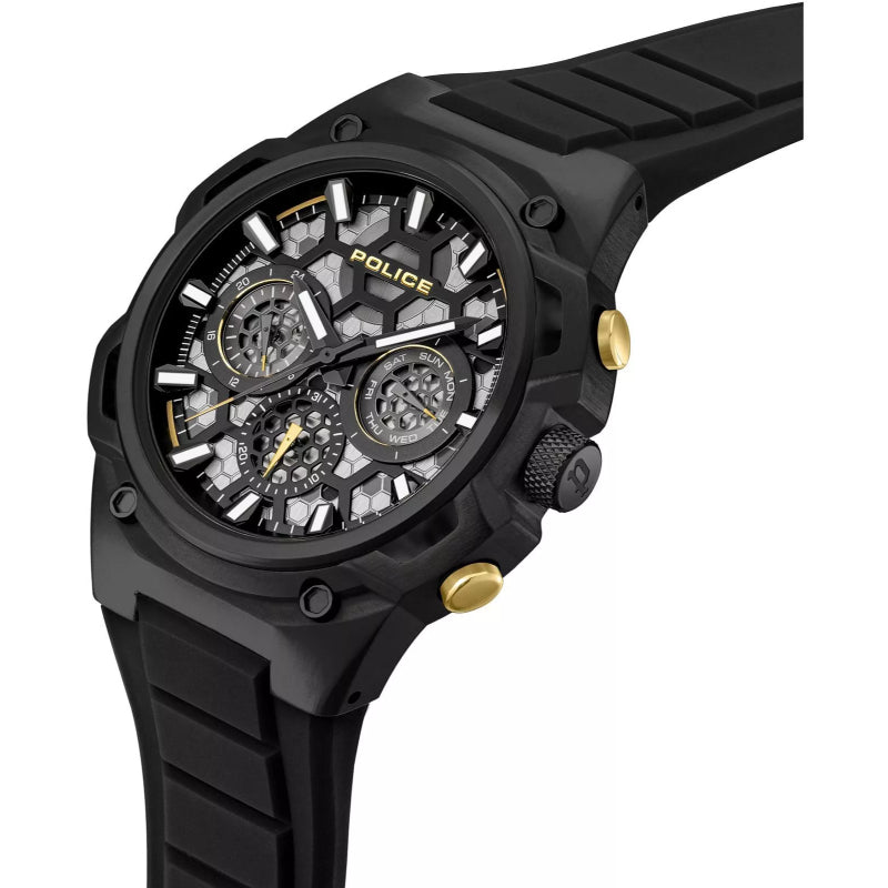 Police Challenger Mens Rubber Watch