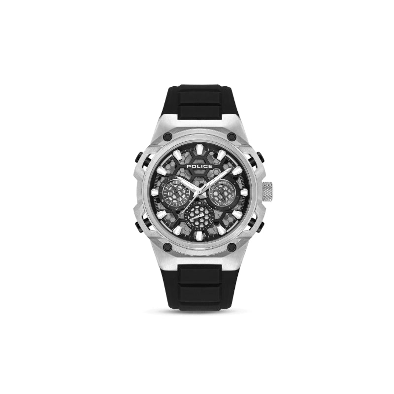Police Challenger Mens Rubber Watch