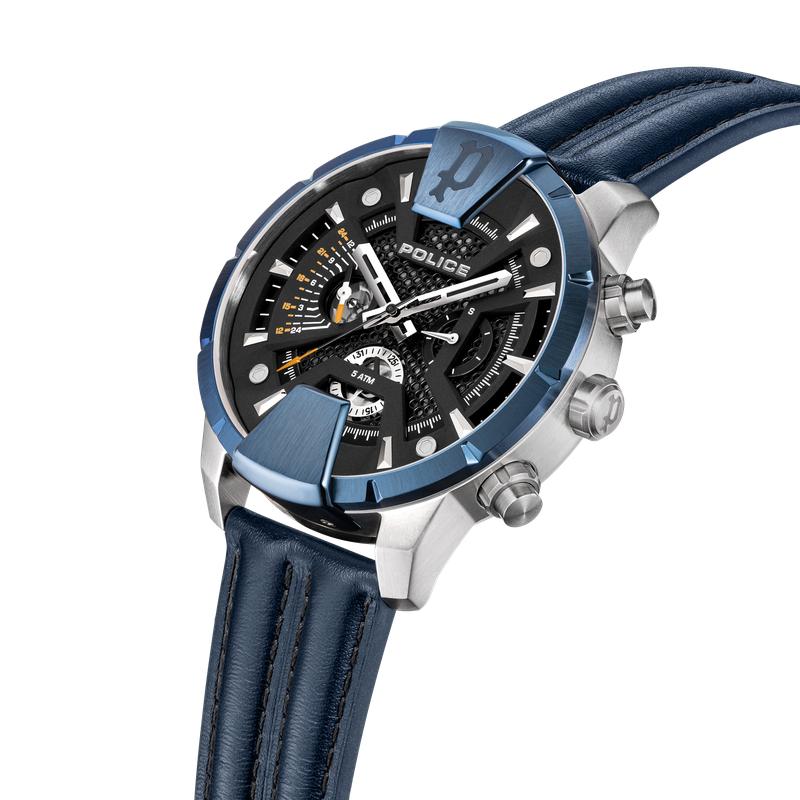 Police Huntley Mens Leather Watch