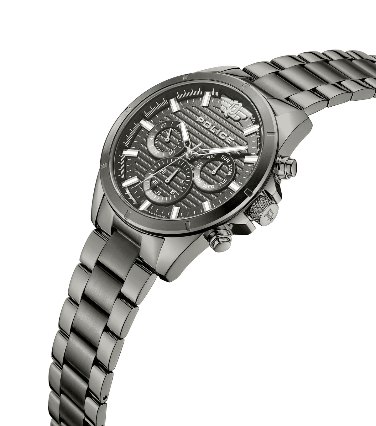 Police Mens Grey Stainless steel Watch-PEWJK2227808
