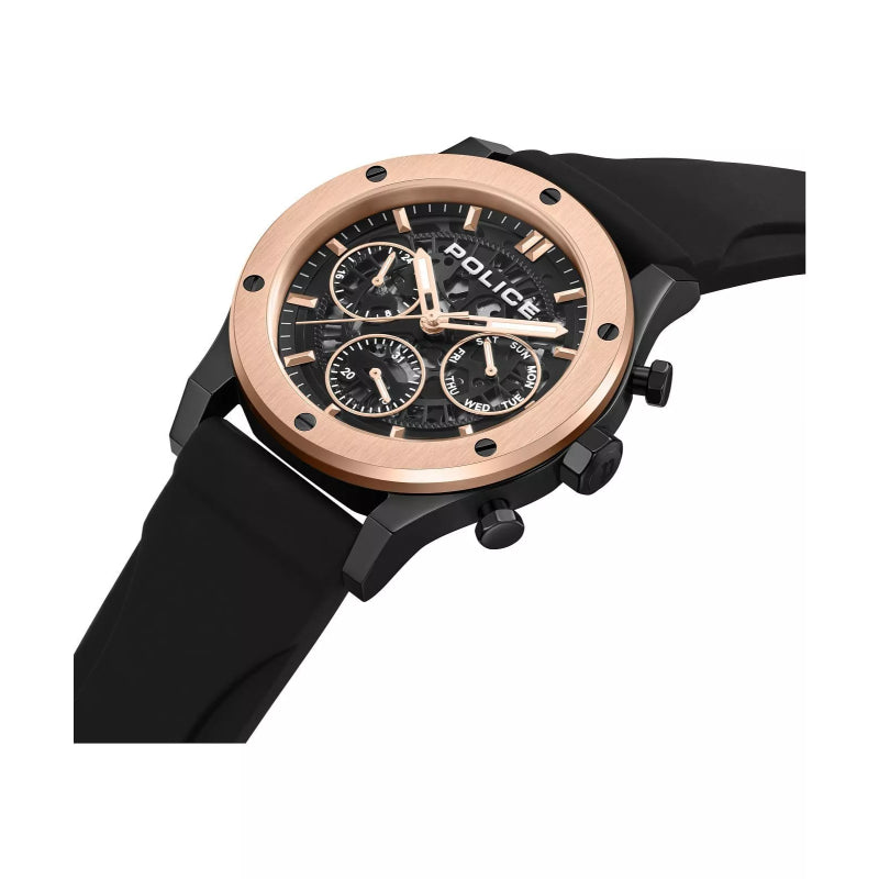 Police Knotty Mens Rubber Watch