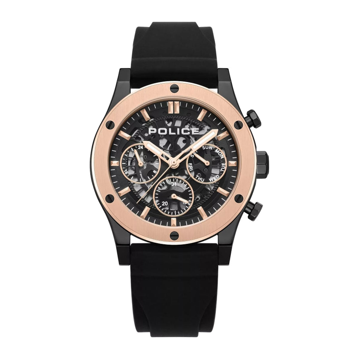Police Knotty Mens Rubber Watch