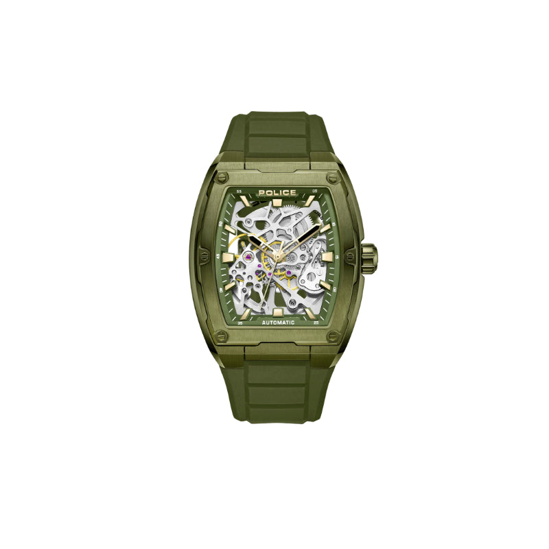 Police Skeletor Mens Watch