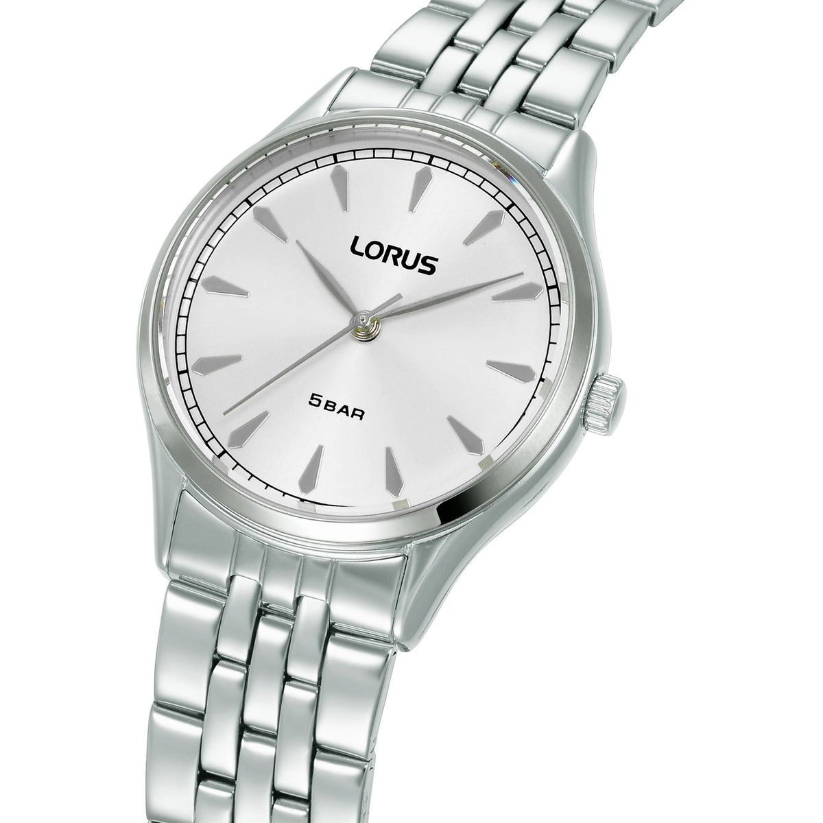 Lorus Womens Silver Stainless Steel Watch-RG293YX9
