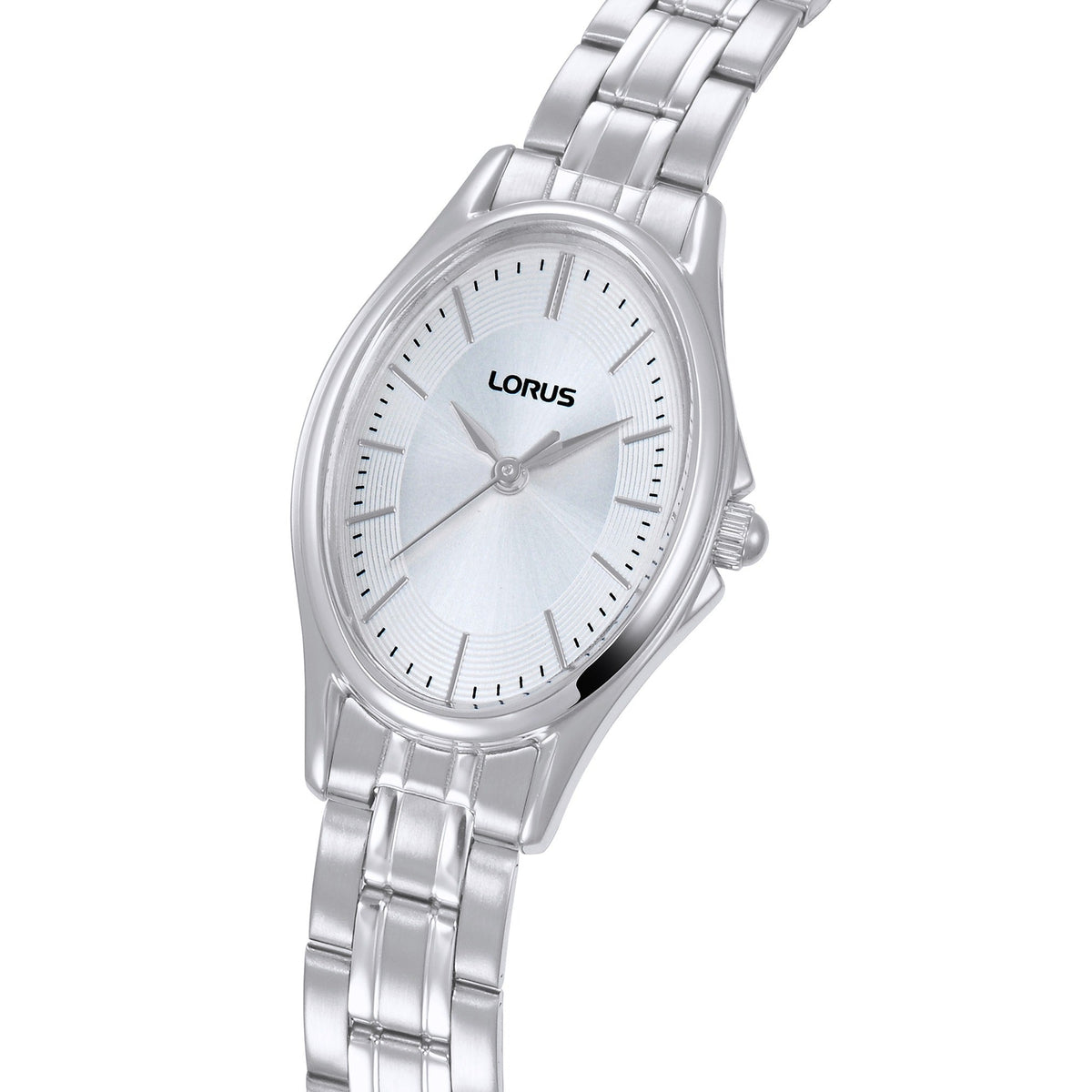 Lorus Womens Silver Stainless Steel Watch-RRX83JX9