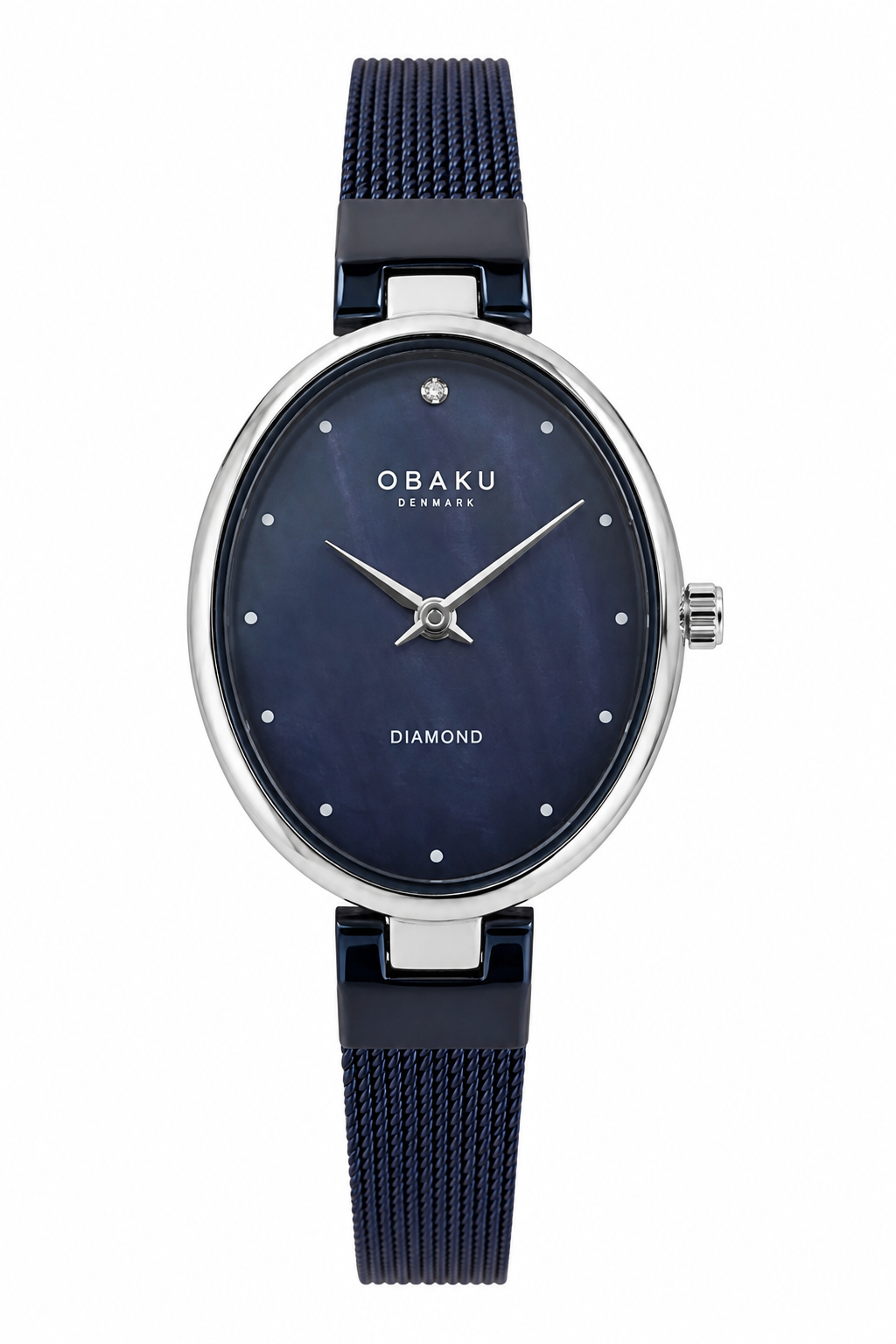 Obaku - Men Blue Stainless Steel Strap Watch - V312LXCLML