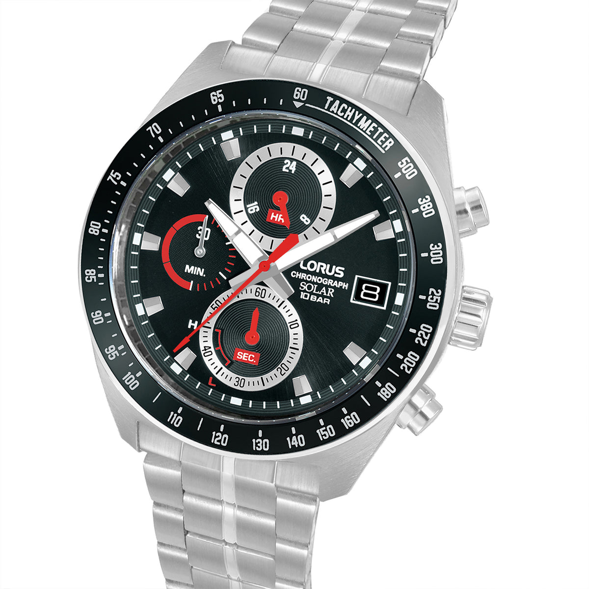 Lorus - Men Silver Stainless Steel Strap Watch - RZ615AX9