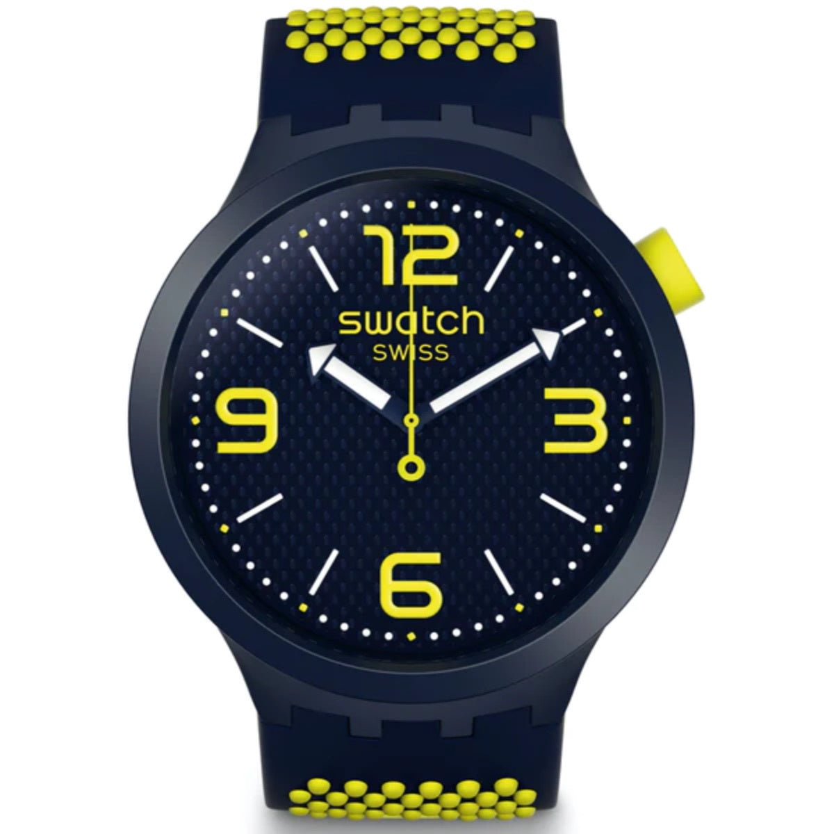 Swatch-Bbneon Blue Unisex Rubber Watch-SO27N102