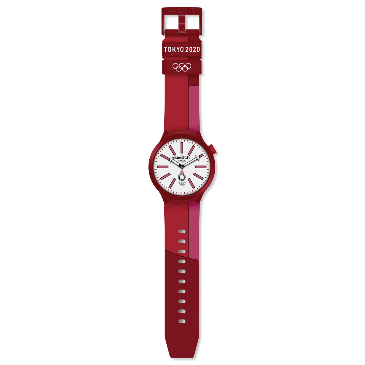 Swatch Rubber Red Unisex Watch-SO27Z101