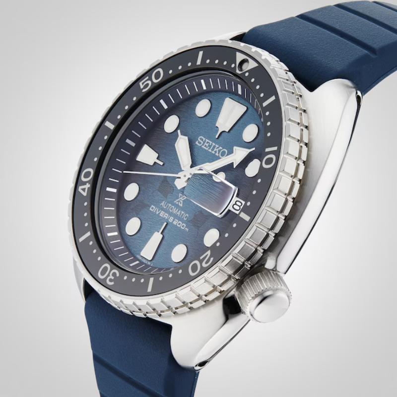 Seiko Gents Prospex Blue Silicone Watch - SRPF77K1