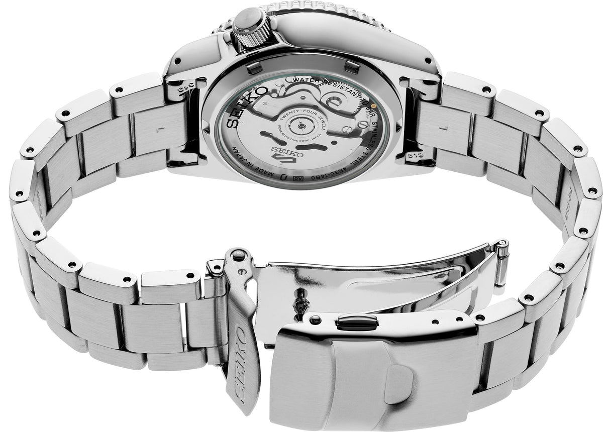 Seiko Mens Seiko 5 Sport Silver Stainless steel Watch-SRPK33K1