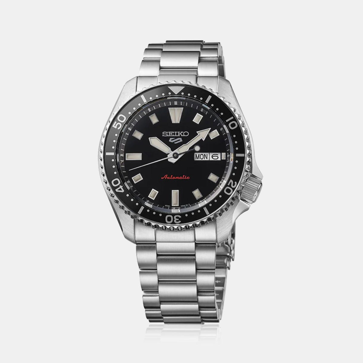 SEIKO 5 SPORTS SRPL85K1-The Iconic SKX Legacy refined-SSteel Silver& Black