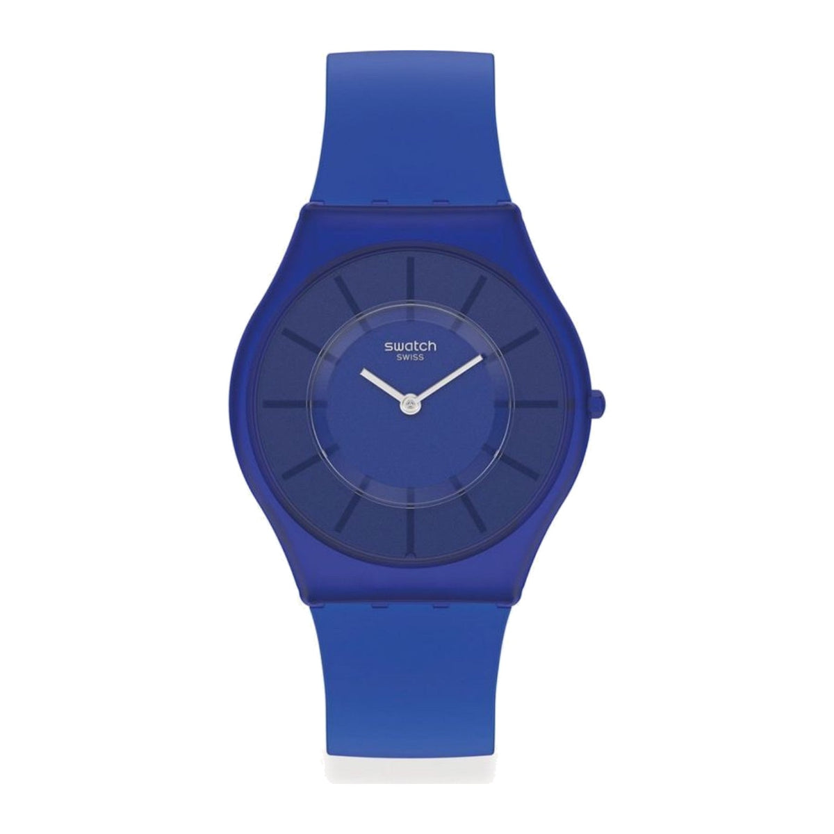 Swatch-Deep Acqua Blue Unisex Rubber Watch-SS08N102