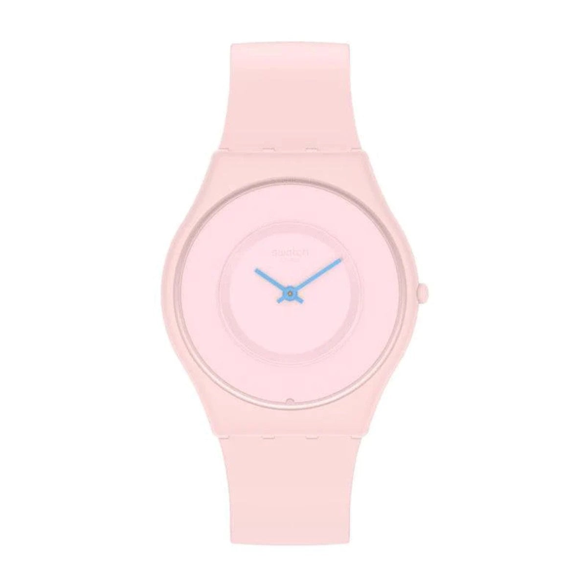 Swatch-Caricia Rosa Pink Unisex Rubber Watch-SS09P100