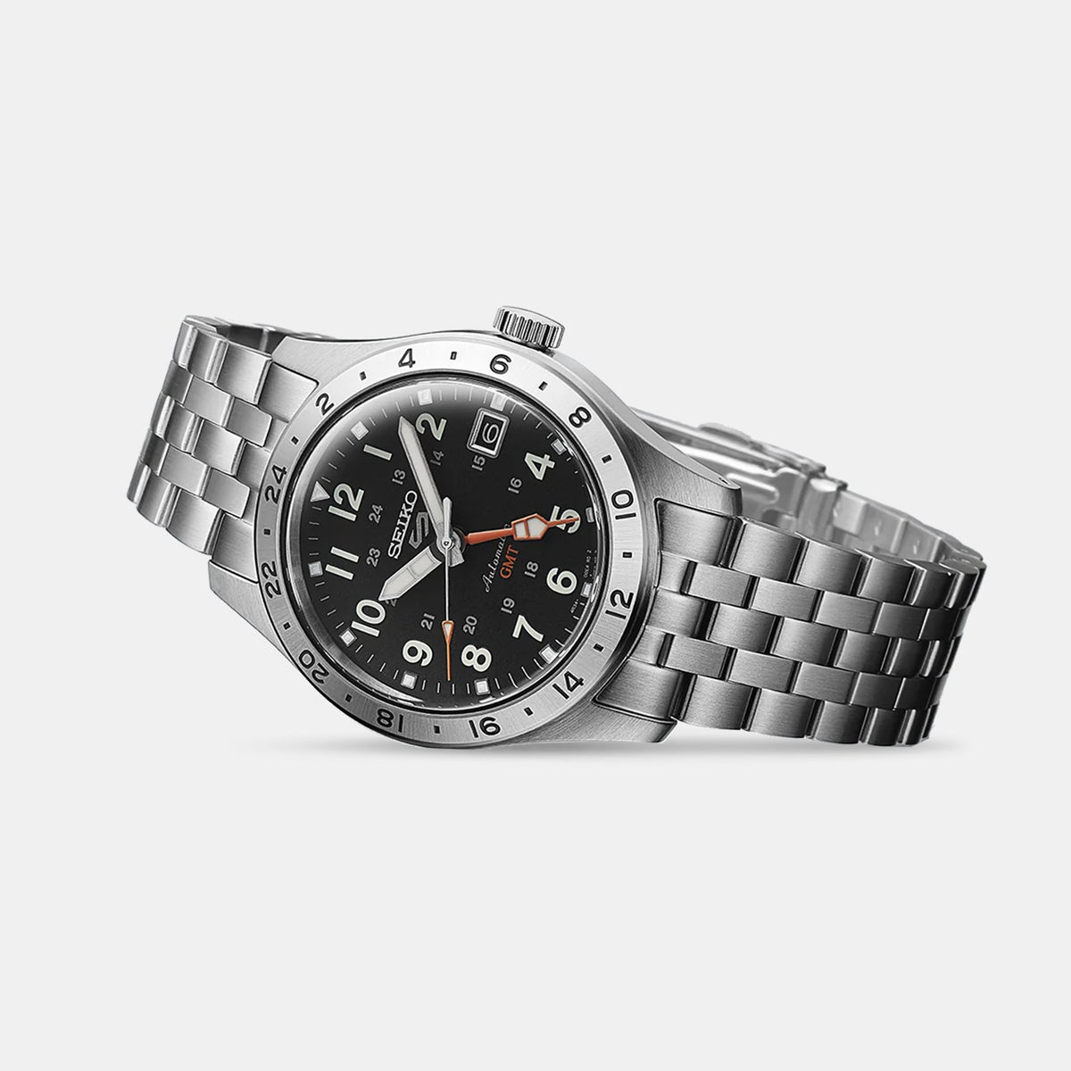 Seiko - Men Silver Stainless Steel Strap Watch - SSK023K1