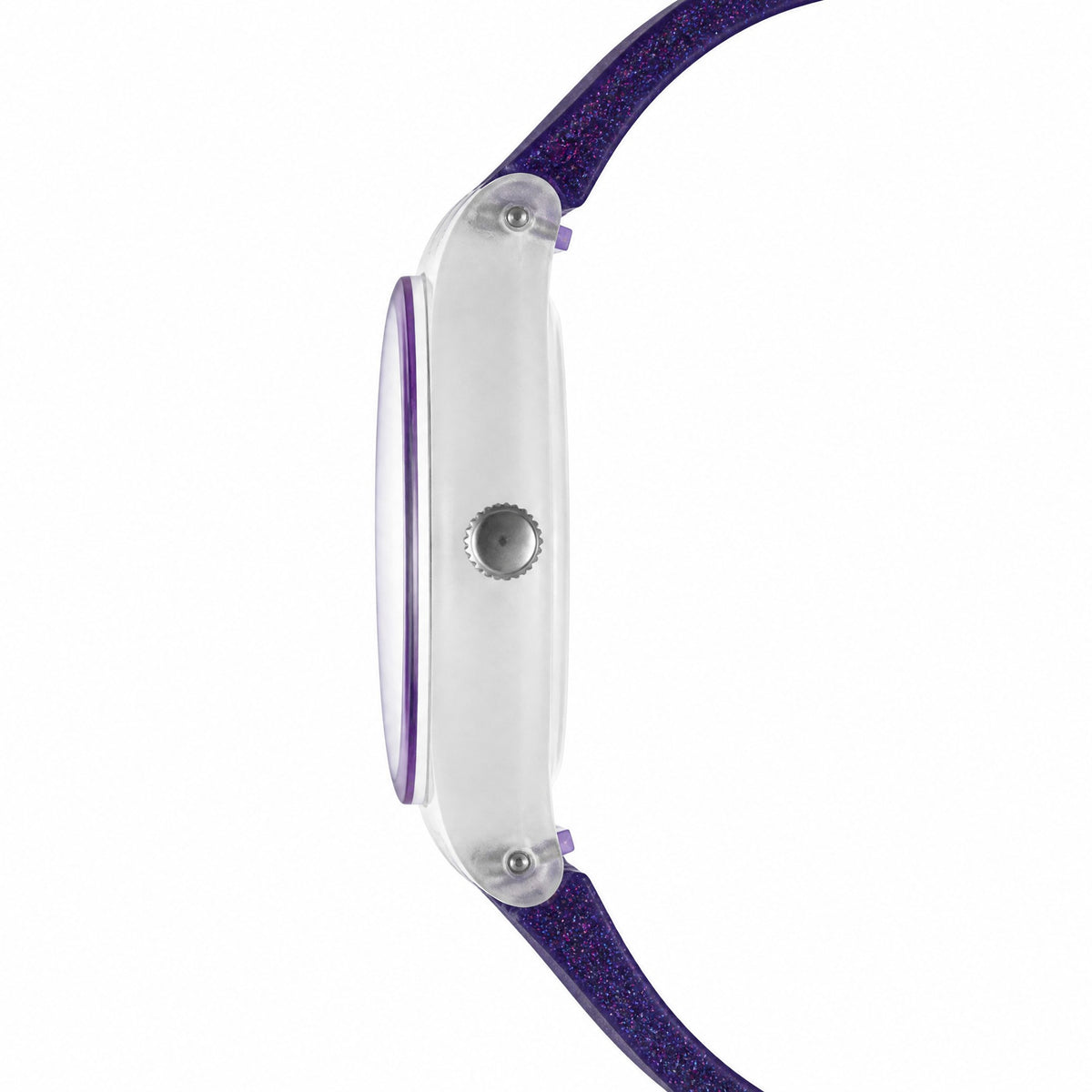 Swatch-Ultraglitter Purple Unisex Rubber Watch-SUOK400 - AI-generated side view