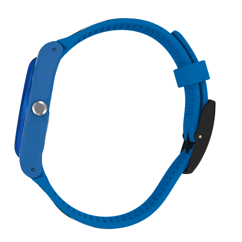 Swatch BLUZAG Unisex Blue Silicone Strap Watch β SUOS111