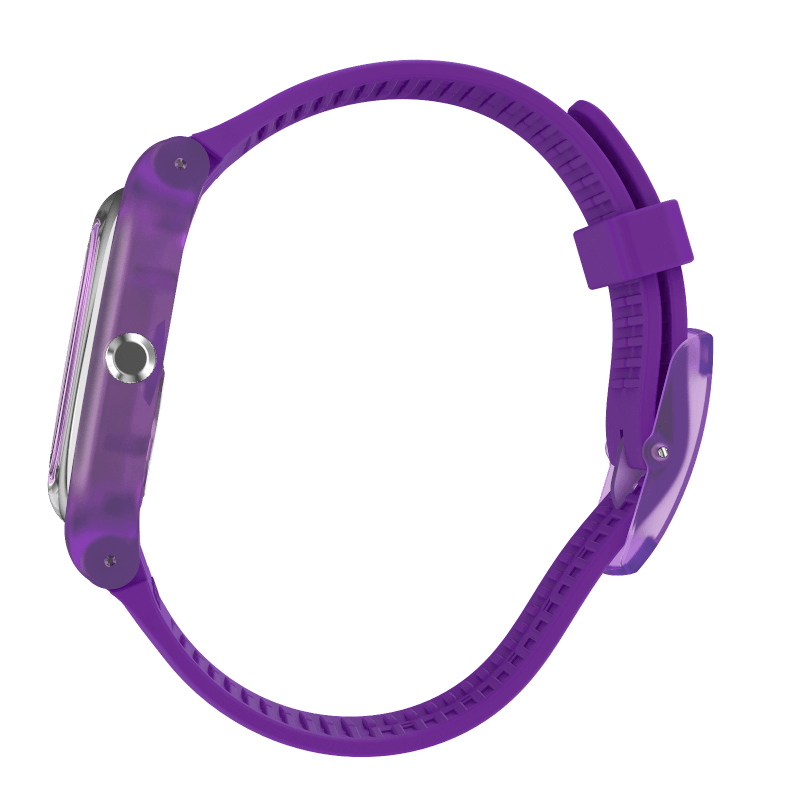 Swatch-Purple Rebel Purple Unisex Rubber Watch-SUOV702