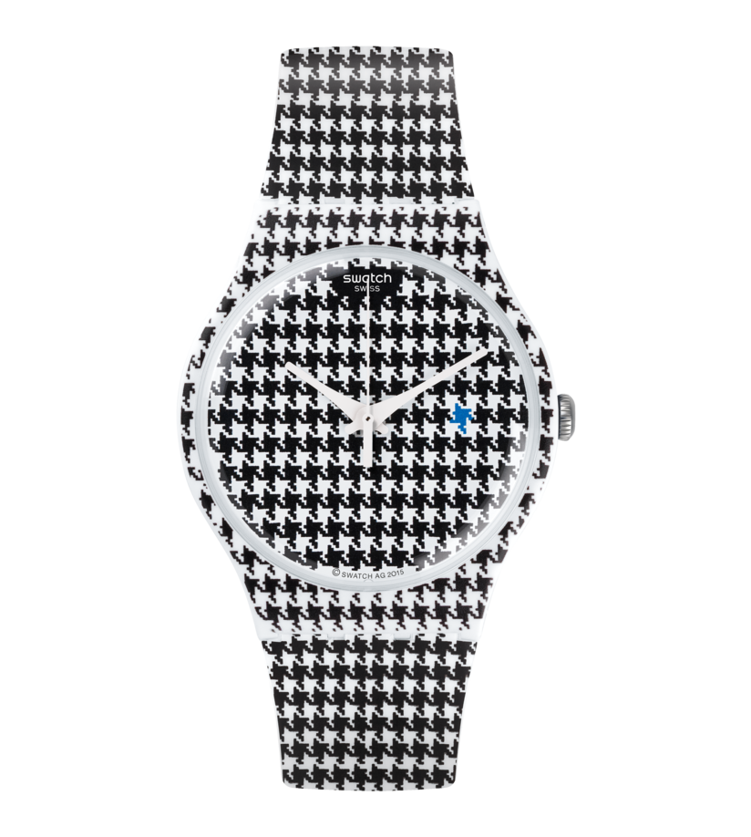 Swatch Rubber Black Unisex Watch-SUOW138