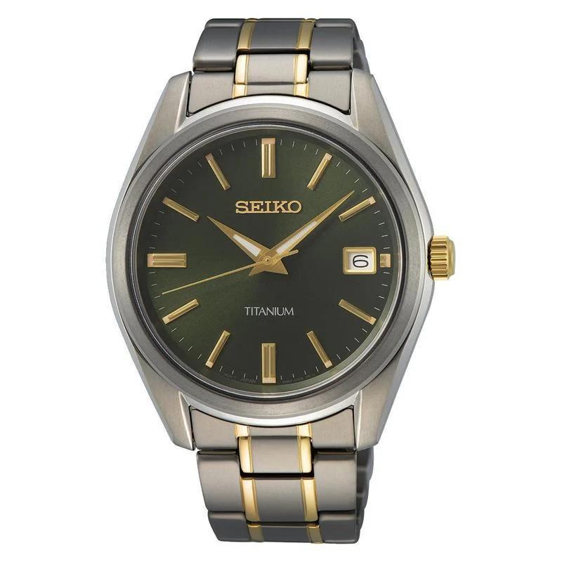 Seiko Titanium Classic Mens Silver Stainless steel Watch-SUR377P1