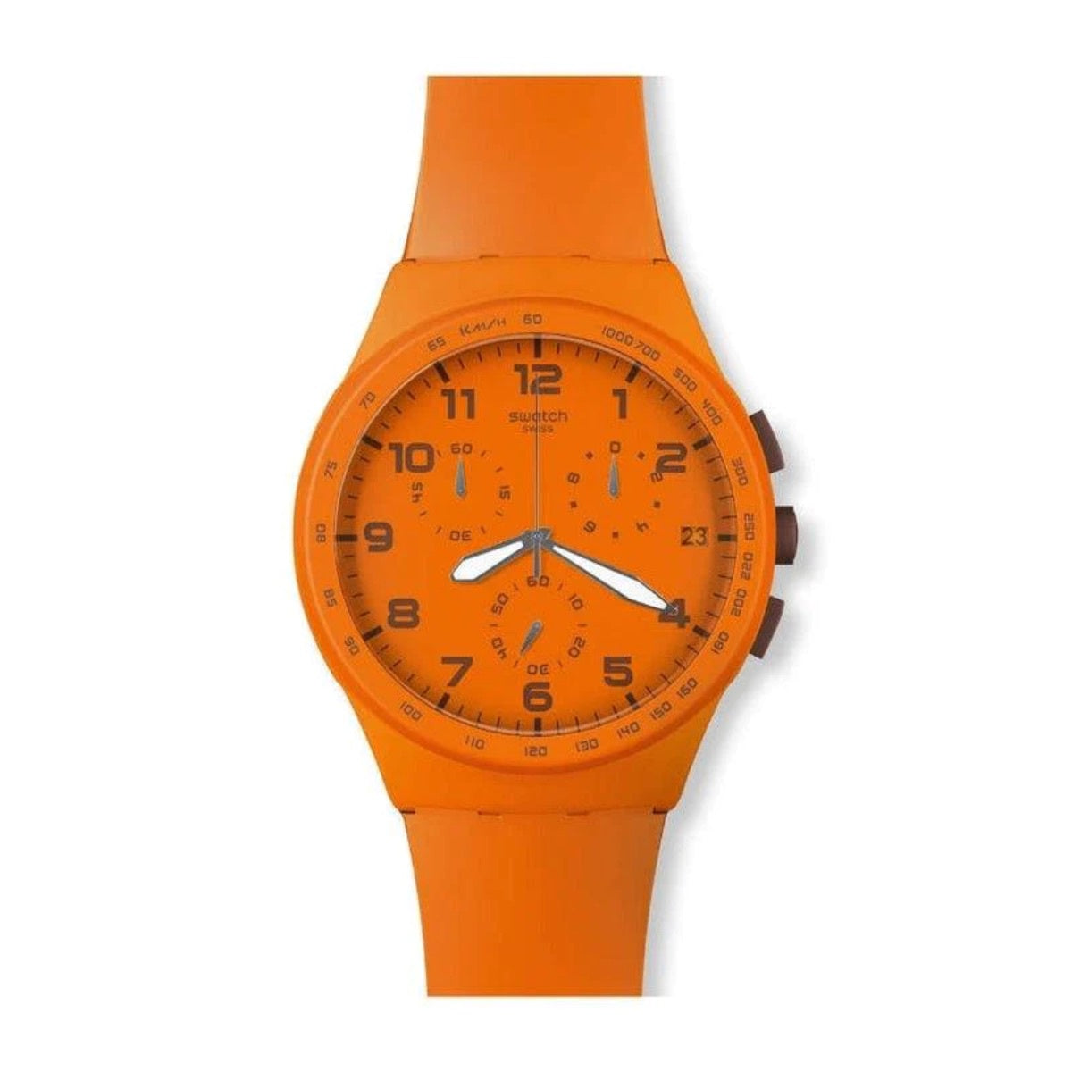 Swatch-Wild Orange Orange Unisex Rubber Watch-SUSO400
