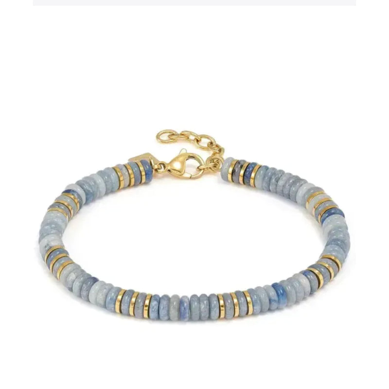 Nomination Instinctstyle Infinity Bracelet, Yellow PVD, Turquoise Stones