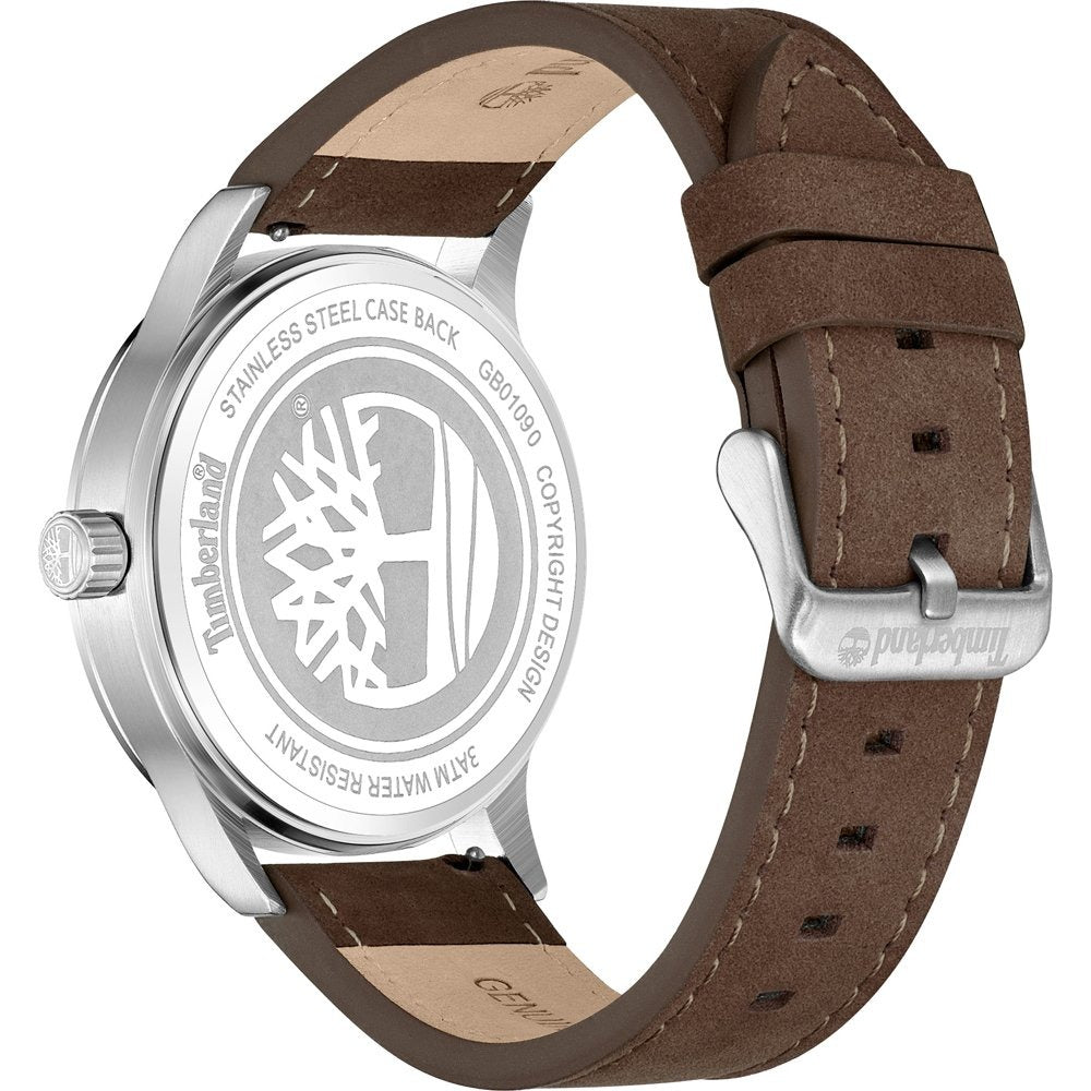 Timberland Trumbull Mens Brown Leather Watch-TDWGB0109002