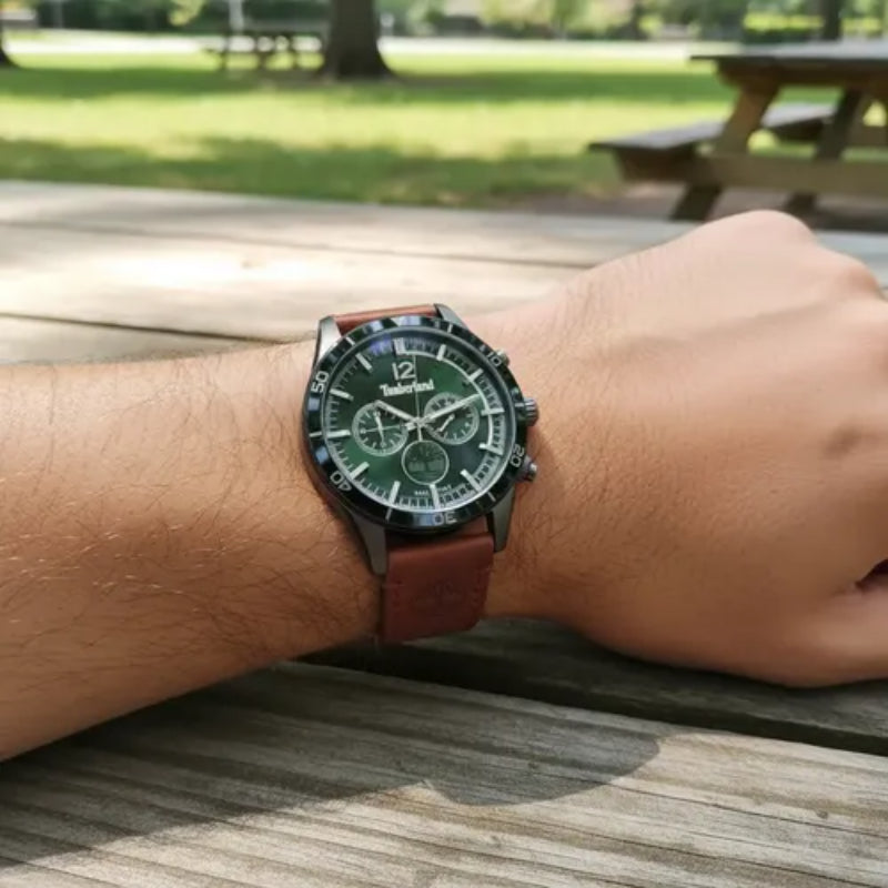 Timberland Ashmond Mens Leather Watch