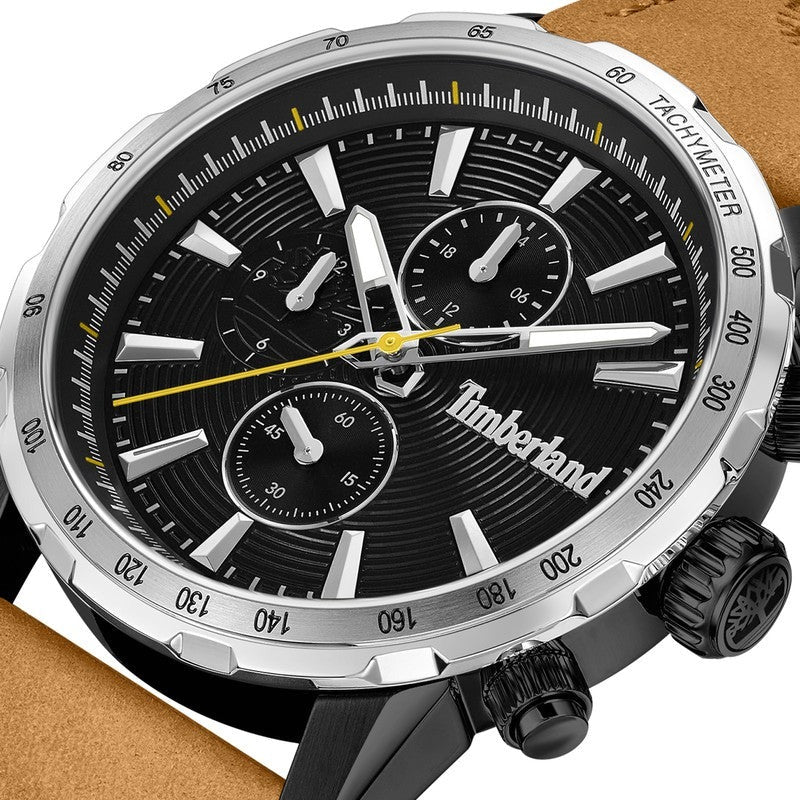 Timberland Kennebunk Mens Brown Leather Watch-TDWGF0041541