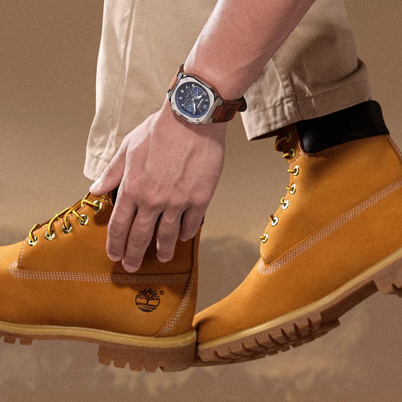Timberland Mackinac Mens Leather Watch