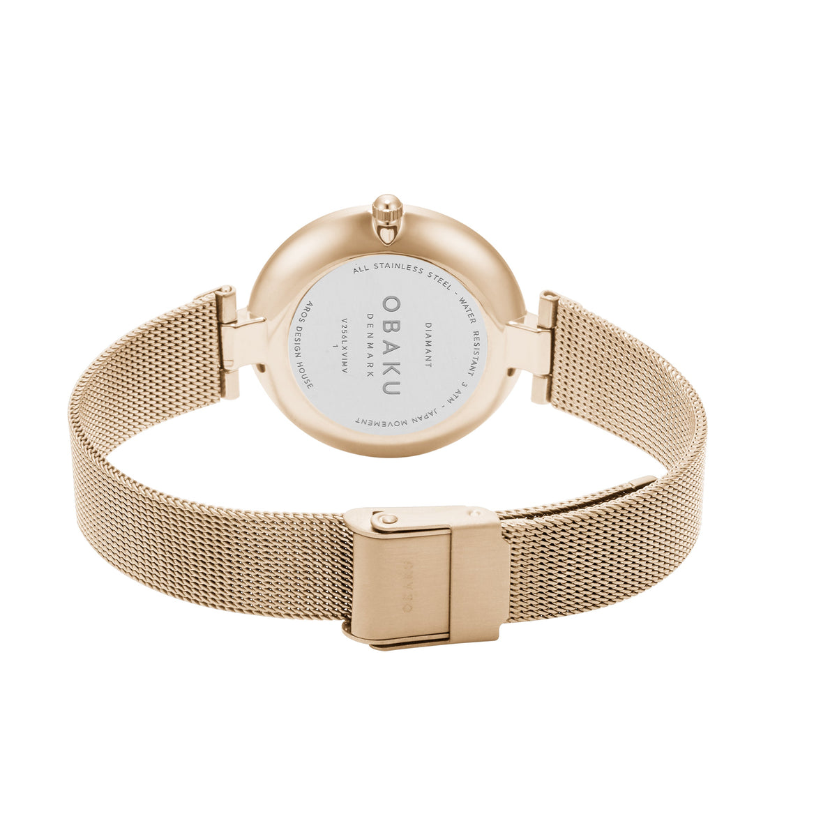 Obaku - Women Black Stainless Steel Strap Watch - V256LXBBMB
