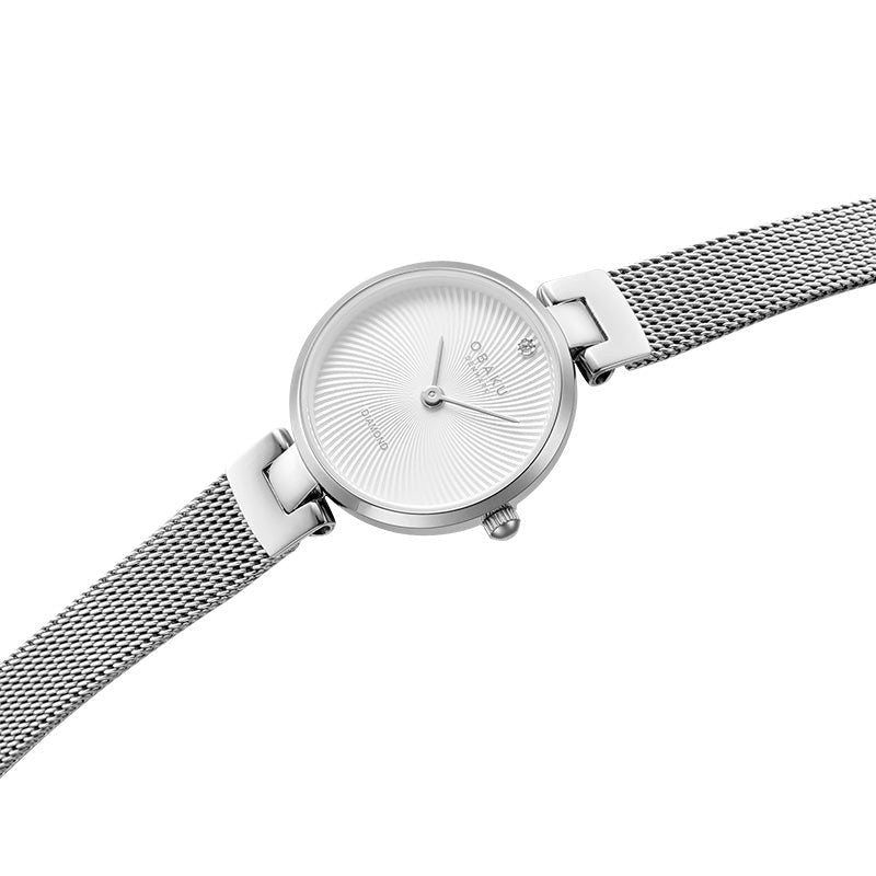 Obaku - Women Silver Stainless Steel Strap Watch - V256SXFIMC