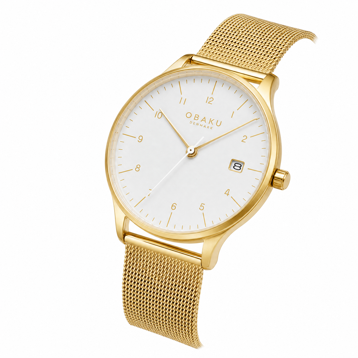 Obaku Womens Gold Stainless steel Watch-V298LDGWMG