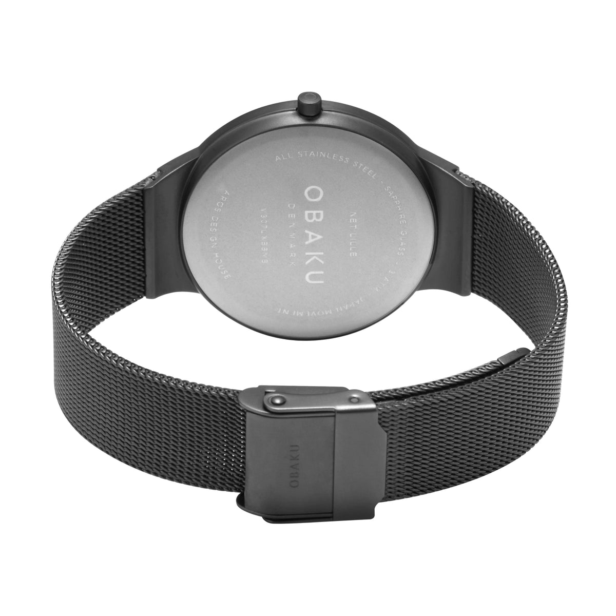 Obaku - Men Grey Stainless Steel Strap Watch - V307LXUUMU