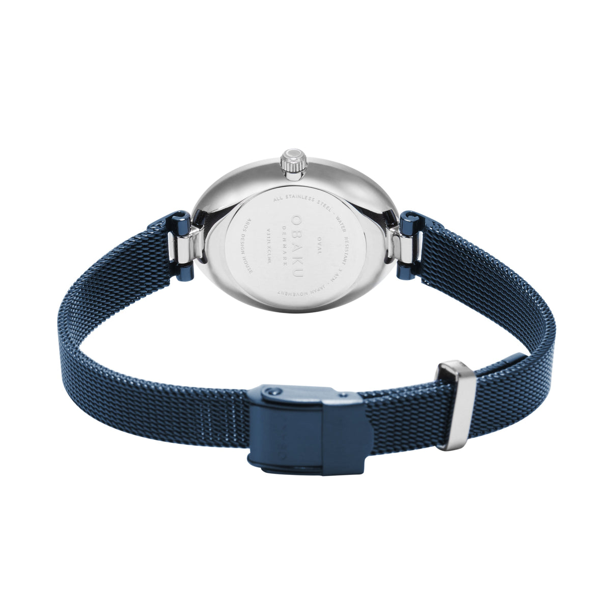 Obaku - Men Blue Stainless Steel Strap Watch - V312LXCLML