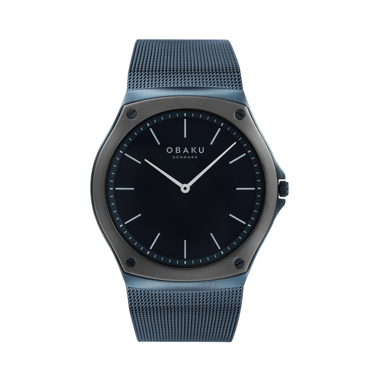 Obaku - Men Grey Stainless Steel Strap Watch - V316GXDJMJ