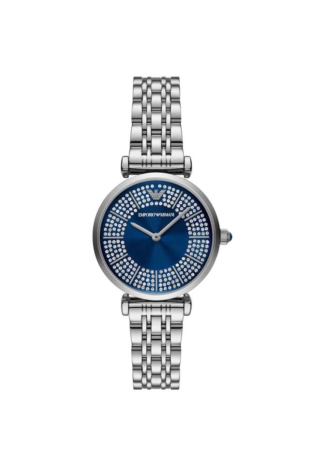 Emporio Armani Gianni T-Bar Silver Stainless steel Womens Watch-AR11627