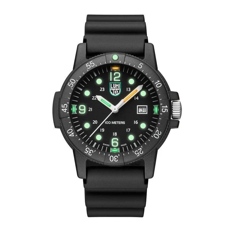Luminox Sea Bass Carbonox Mens Black Rubber Strap Watch - X2.2001