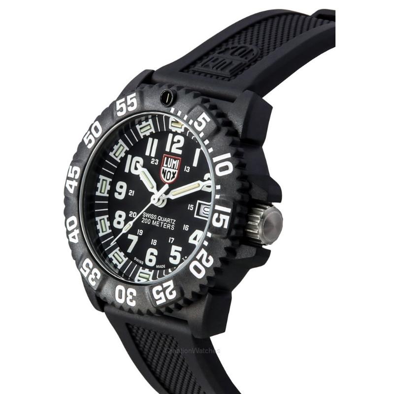 Luminox Original Navy SEAL Mens Black Rubber Strap Watch - XS.3051.F