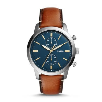 Fossil Townsman Brown Leather Men Watch-FS5279