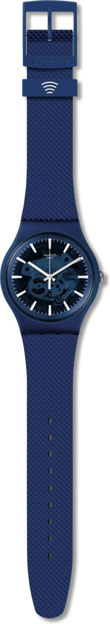 Swatch-Ocean Pay! Blue Unisex Rubber Watch-SVIN103-5300