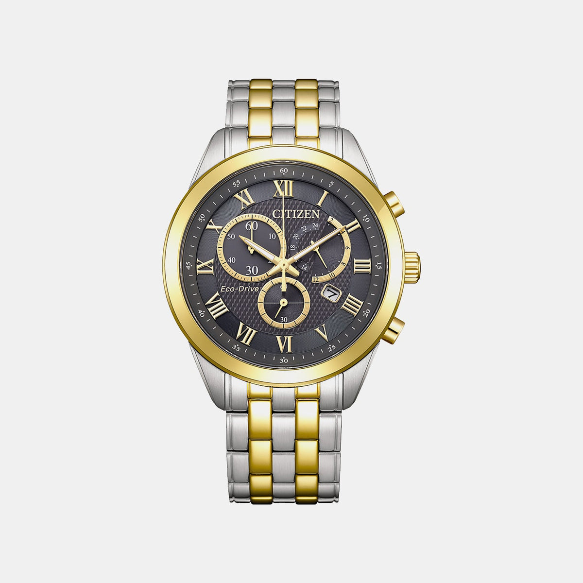 Citizen - Men Silver Stainless Steel Strap Watch - AT2604-56H