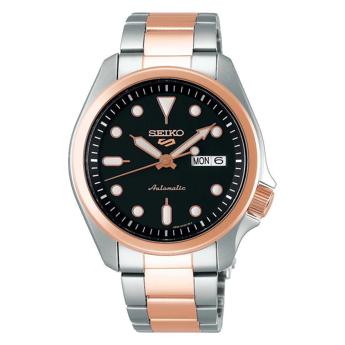 Seiko - Men Two Tone Stainless Steel Strap Watch - SRPE58K1