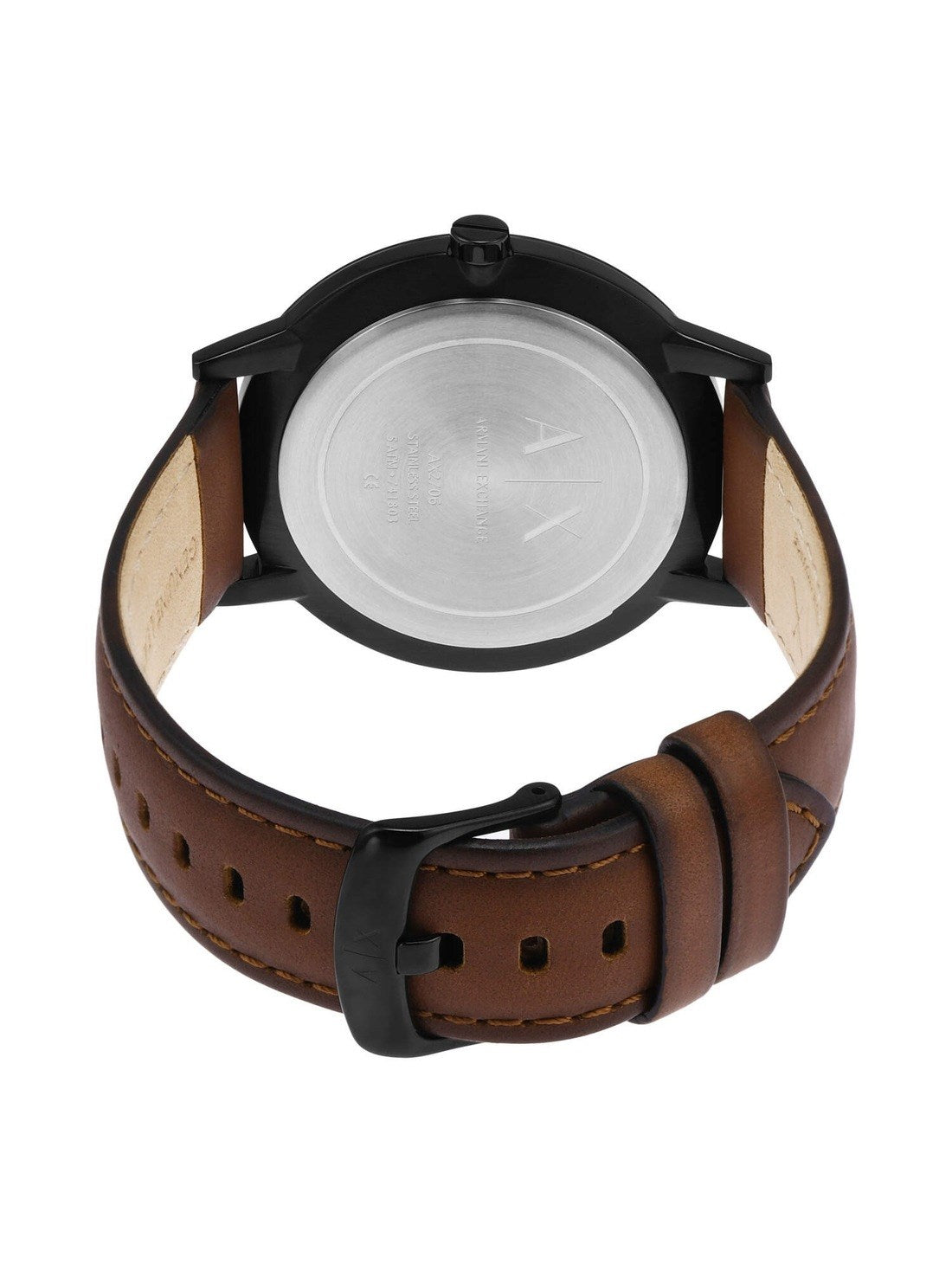 Armani Exchange Cayde Brown Leather Men Watch-AX2706