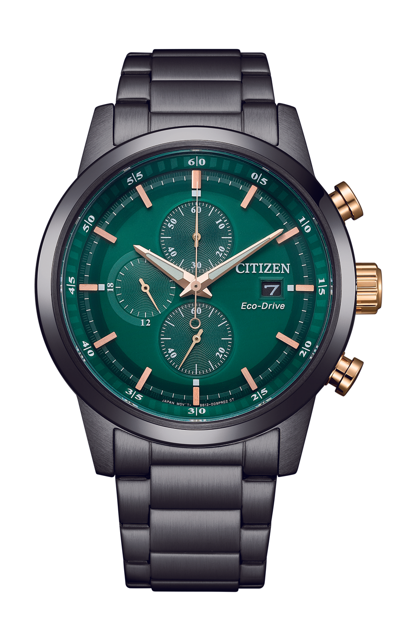 Citizen - Men Black Stainless Steel Strap Watch - CA0746-85X