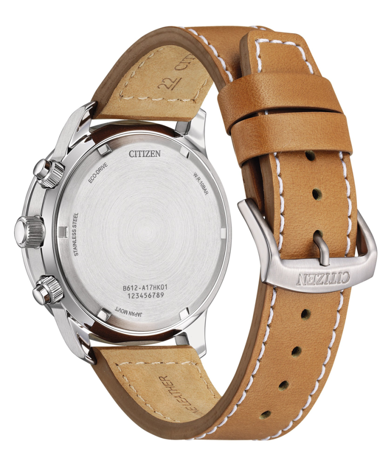 Citizen Brown Leather Men Watch-CA0880-15X