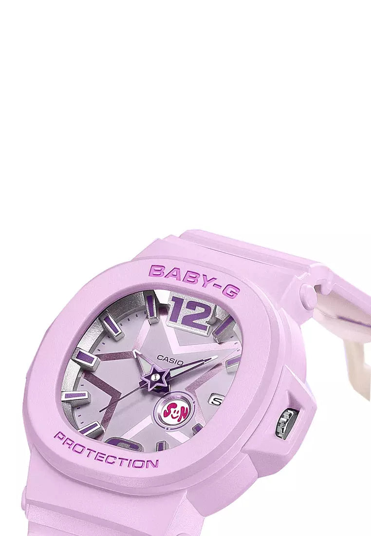 Casio Baby-G - Womens Rubber Strap Pink Analogue Watch - BGA-10D-6ADR